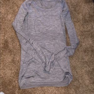 Lulu lemon grey running long sleeve